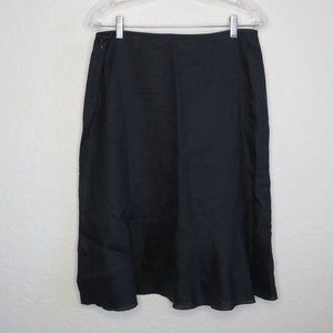 United Colors of Benetton* Women's Side‎ Zipper Trumpet Hem Sheer Skirt~ Large